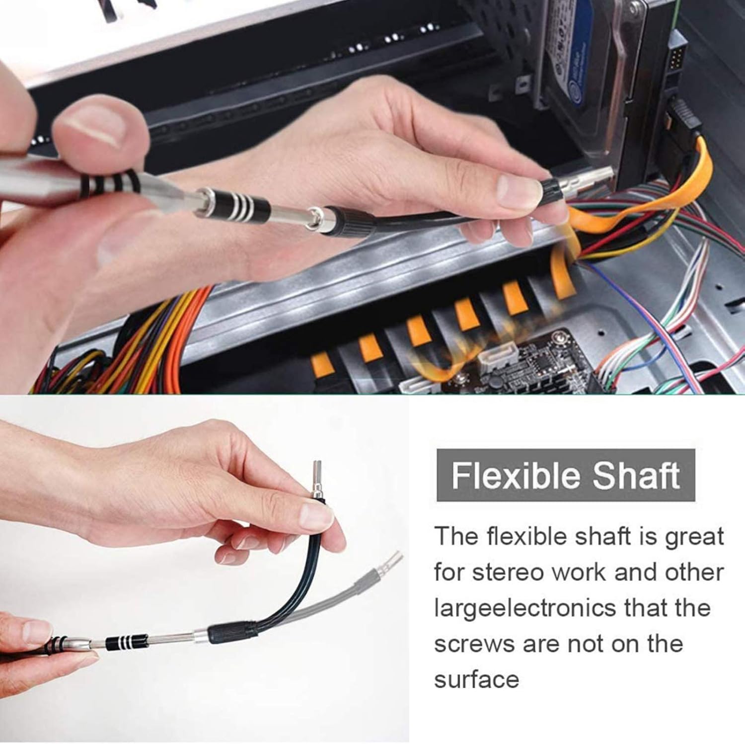 طقم مفكات دقيق 110 في 1 (أسود)