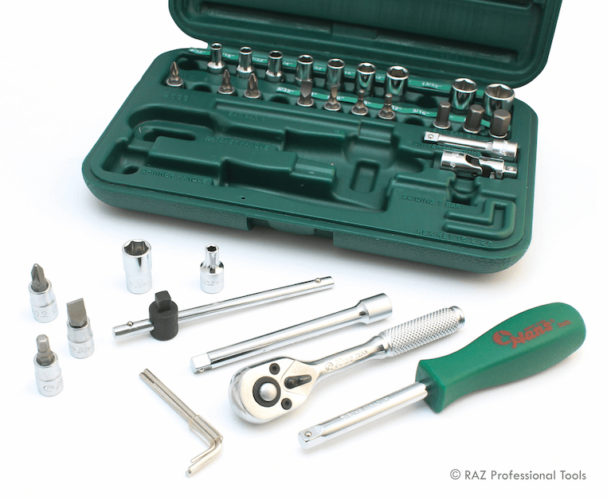 Hans طقم بوكس 1/4انش 33 قطعة