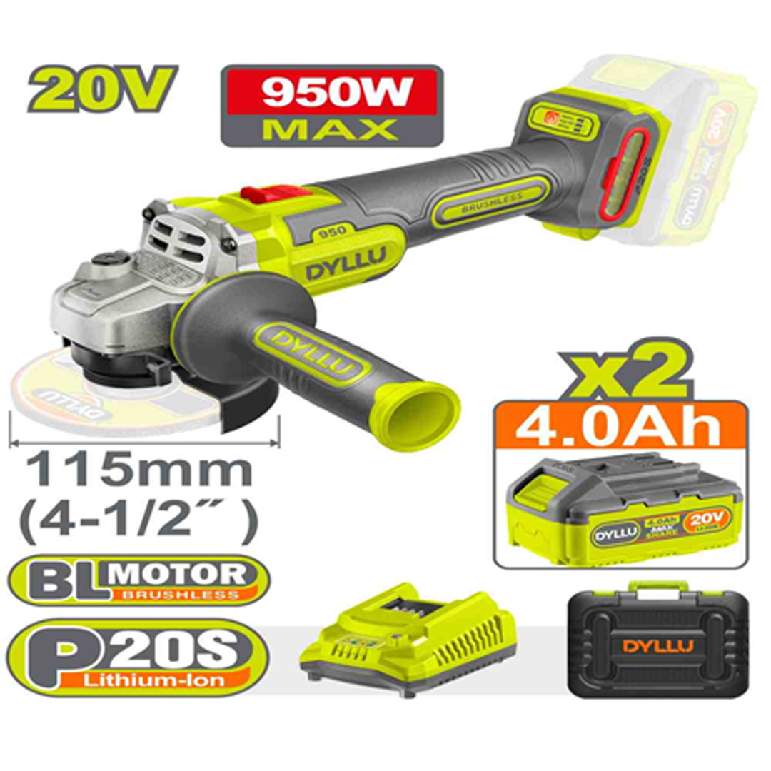 DYLLU صاروخ شحن BRUSHLESS مع بطاريتين 4 أمبير